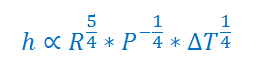 equation de h